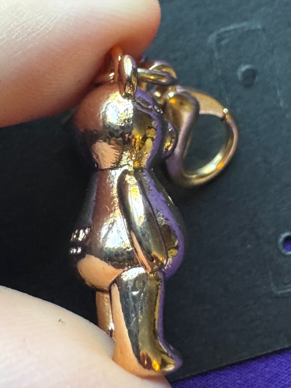 Coach 3D Gold Mini Teddy Bear Bag Charm Keychain EUC - Picture 8 of 12